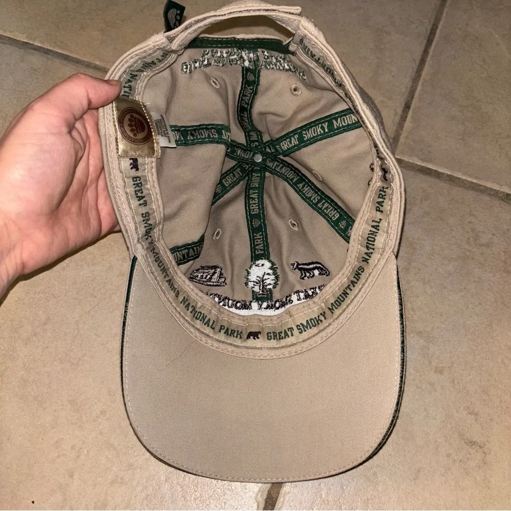Great Smoky Mountains National Park Beige Baseball Hat